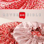 Strawberry Pure Mulberry Silk Bonnet – Reversible & Durable - NOCHKA
