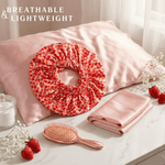 Strawberry Pure Mulberry Silk Bonnet – Reversible & Durable - NOCHKA
