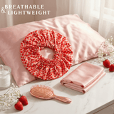 Strawberry Pure Mulberry Silk Bonnet – Reversible & Durable - NOCHKA
