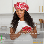 Strawberry Pure Mulberry Silk Medical Bonnet – Reversible & Durable - NOCHKA
