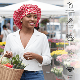 Strawberry Pure Mulberry Silk Medical Bonnet – Reversible & Durable - NOCHKA
