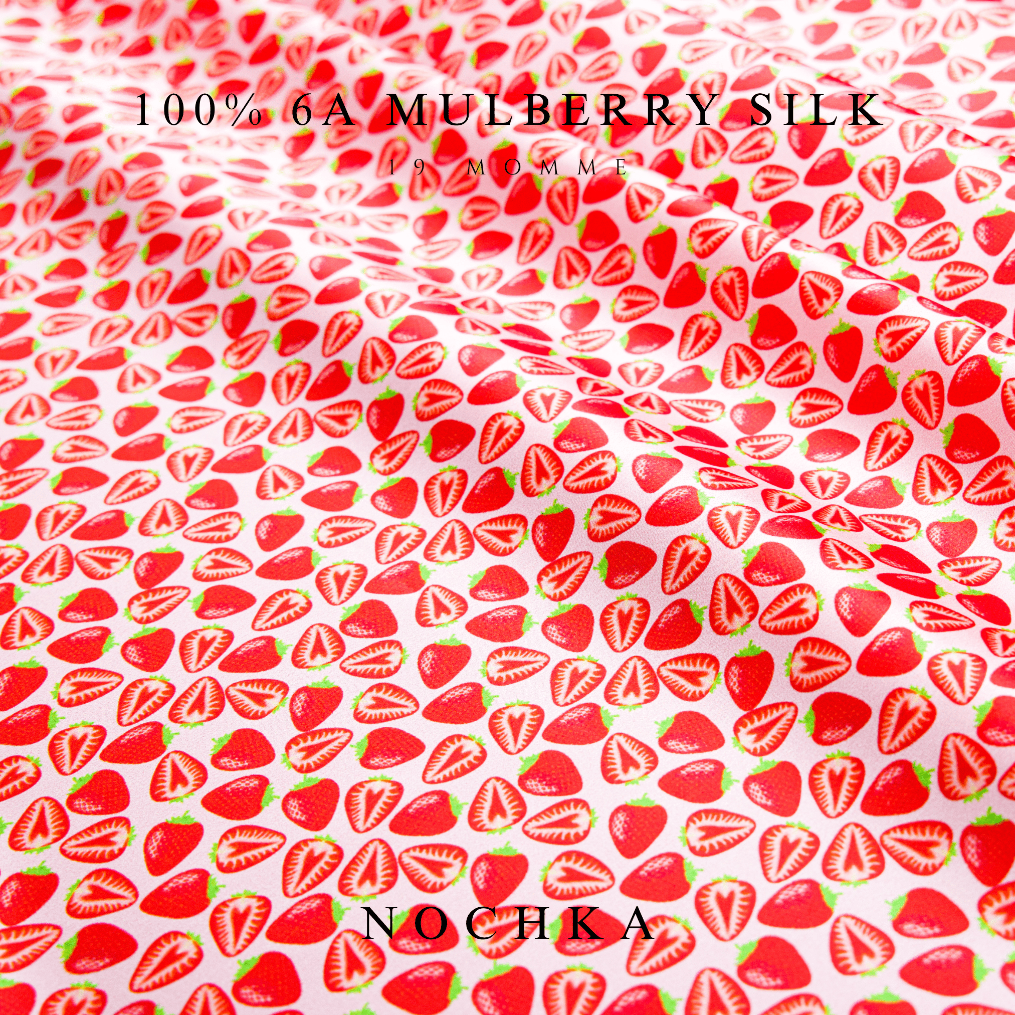 Strawberry Pure Silk Headband - NOCHKA
