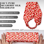 Strawberry Pure Silk Headband - NOCHKA
