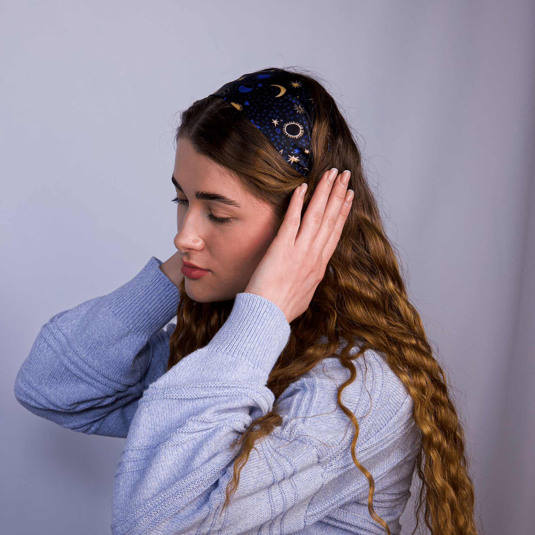 Sun and Moon Pure Silk Headband - NOCHKA
