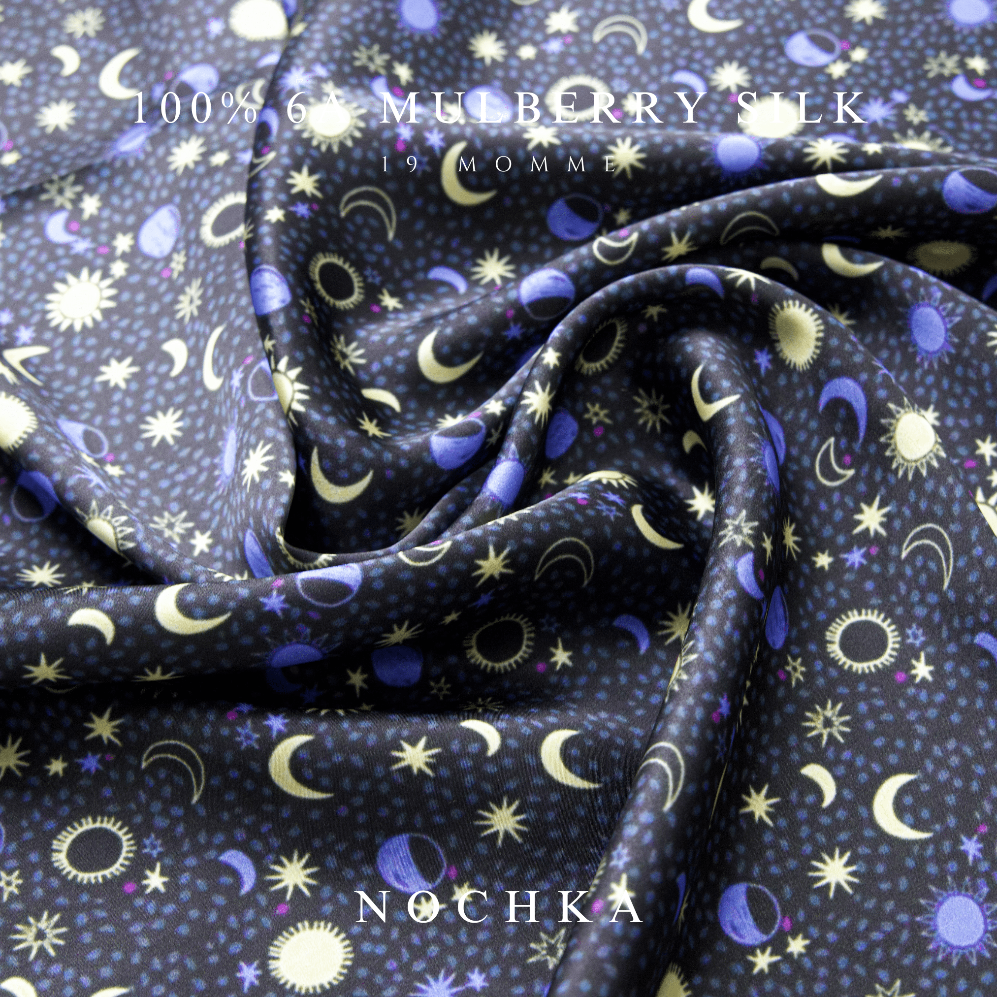 Sun and Moon Pure Silk Headband - NOCHKA
