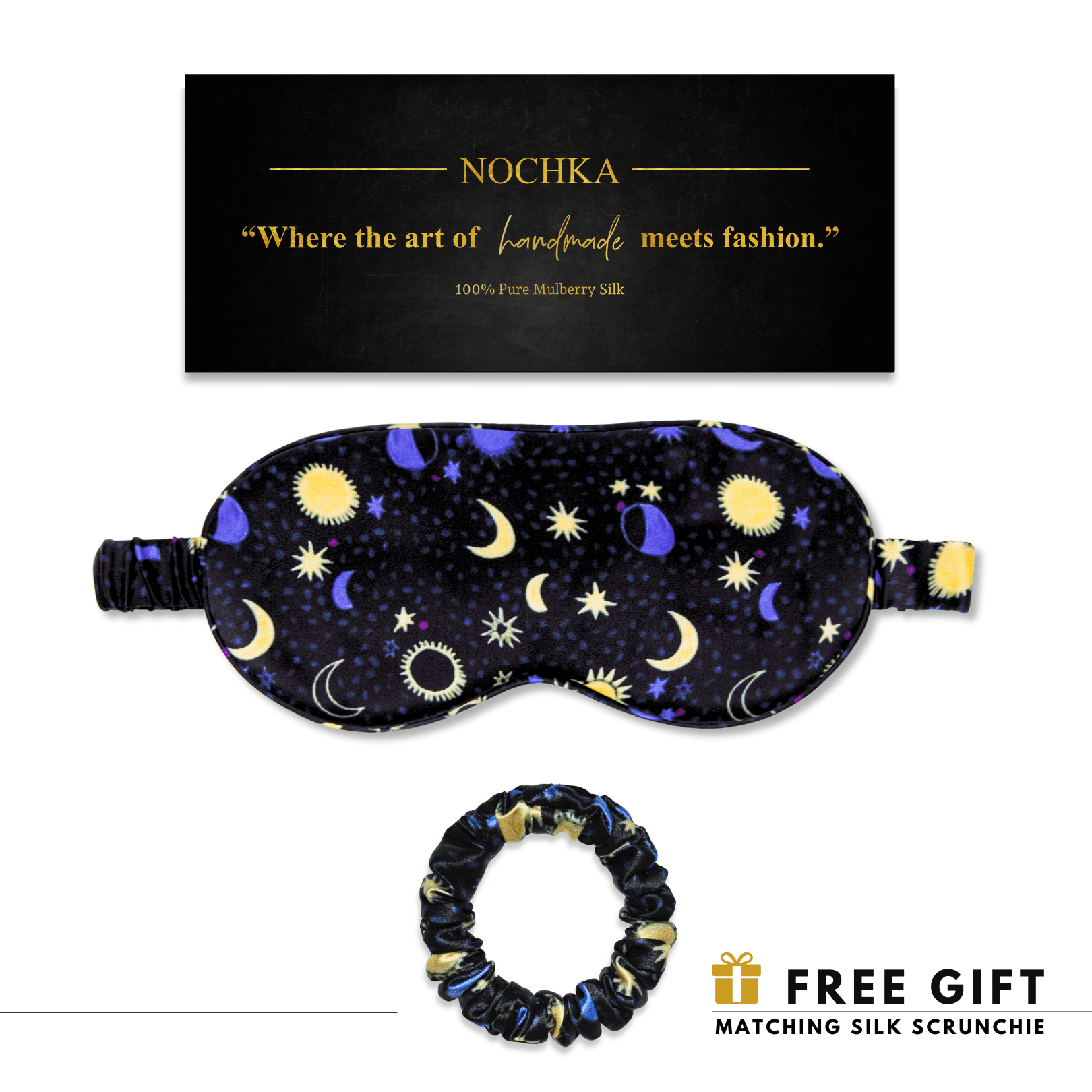 Sun & Moon Pure Silk Sleep Mask - NOCHKA
