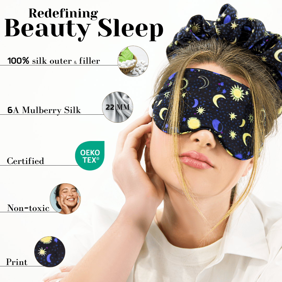 Sun & Moon Pure Silk Sleep Mask - NOCHKA
