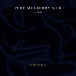 Super Dark Blue 100% Pure Mulberry Silk Fabric 19mm Cut - to - Size Silk Fabric - NOCHKA
