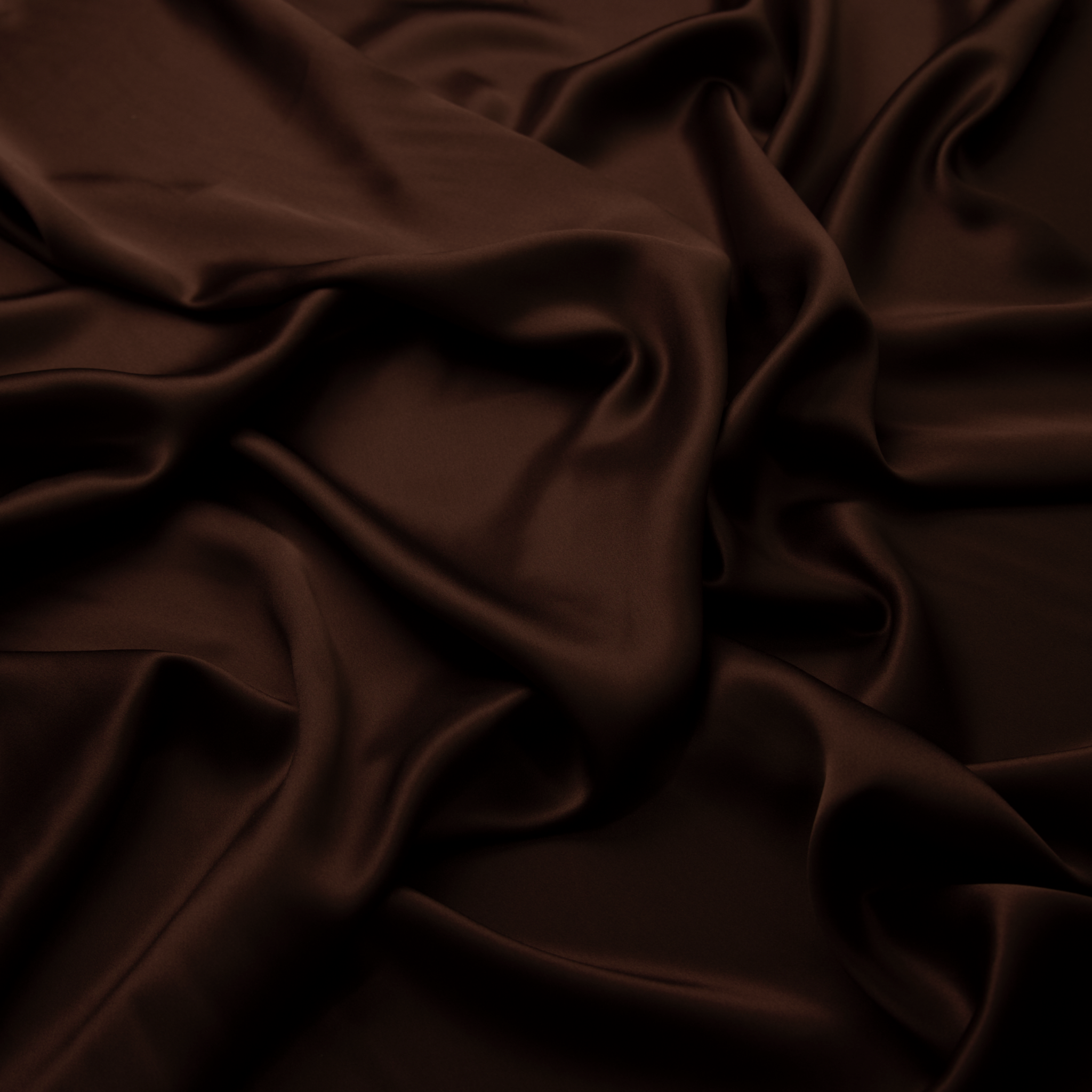 Super Dark Brown 100% Pure Mulberry Silk Fabric 19mm Cut - to - Size Silk Fabric - NOCHKA
