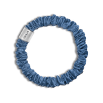 Super Ultra Thin 100% Mulberry Silk Scrunchie - Silver - NOCHKA
