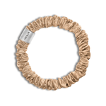 Super Ultra Thin 100% Mulberry Silk Scrunchie - Silver - NOCHKA
