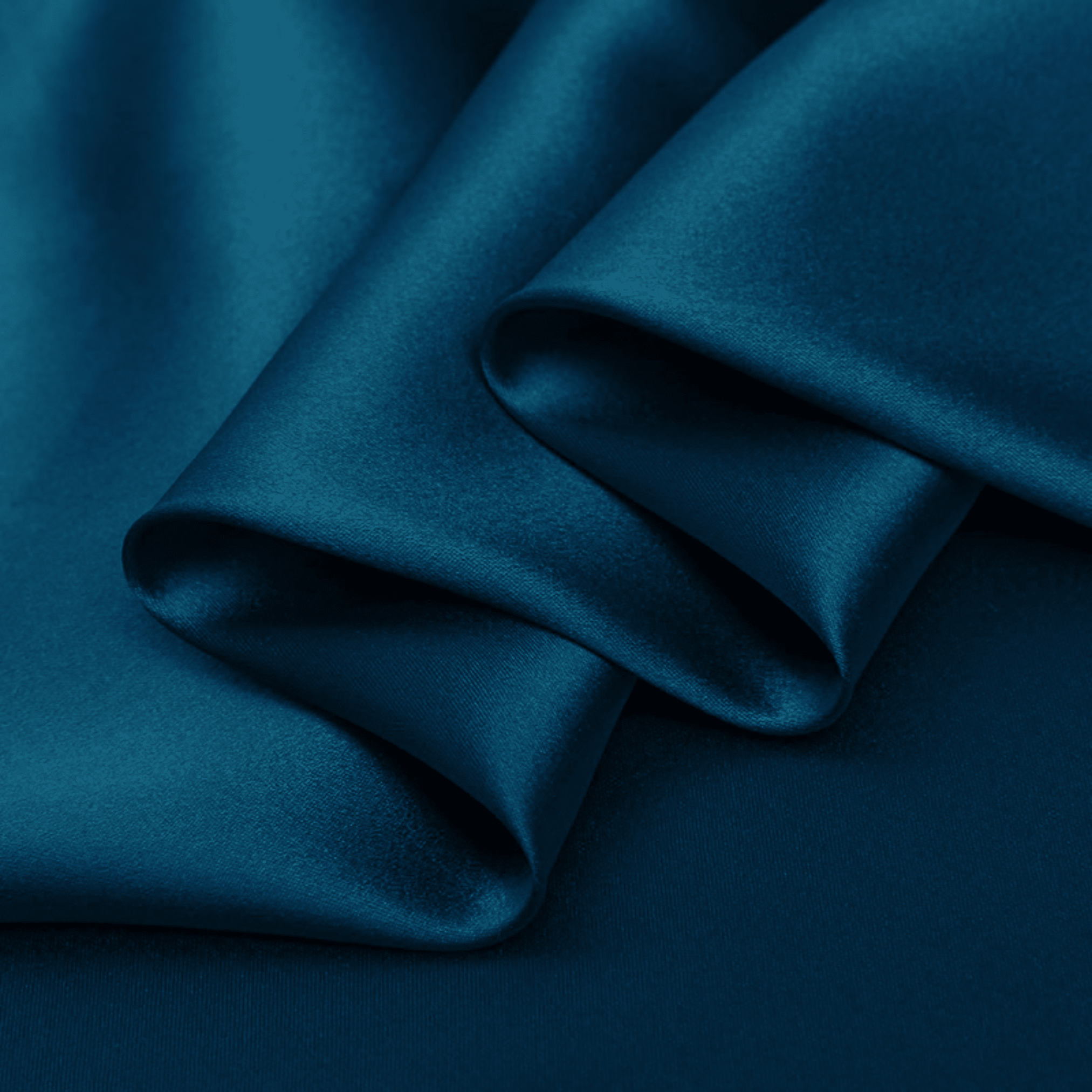 Tapestry Blue 100% Pure Mulberry Silk Fabric 19mm Cut - to - Size Silk Fabric - NOCHKA
