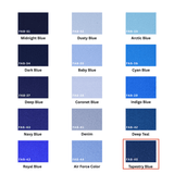 Tapestry Blue 100% Pure Mulberry Silk Fabric 19mm Cut - to - Size Silk Fabric - NOCHKA

