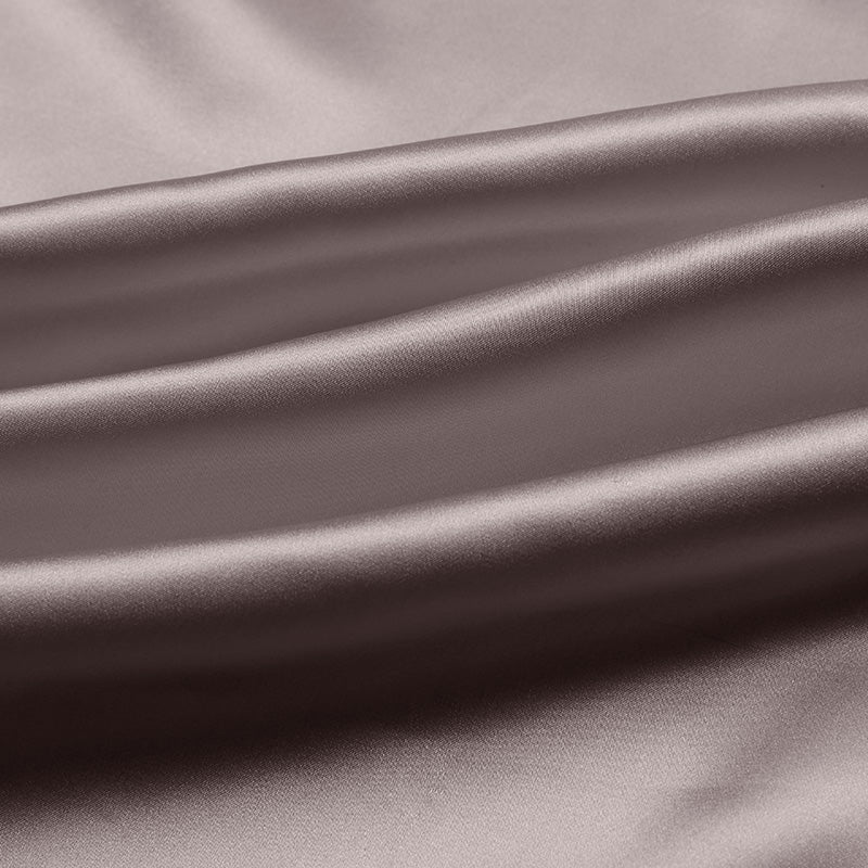 Taupe 100% Pure Mulberry Silk Fabric 19mm 44" Width Pre - Cut Silk Fabric - NOCHKA
