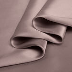 Taupe 100% Pure Mulberry Silk Fabric 19mm Cut - to - Size Silk Fabric - NOCHKA
