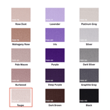 Taupe 100% Pure Mulberry Silk Fabric 19mm Cut - to - Size Silk Fabric - NOCHKA
