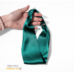 Teal Pure Silk Headband - NOCHKA
