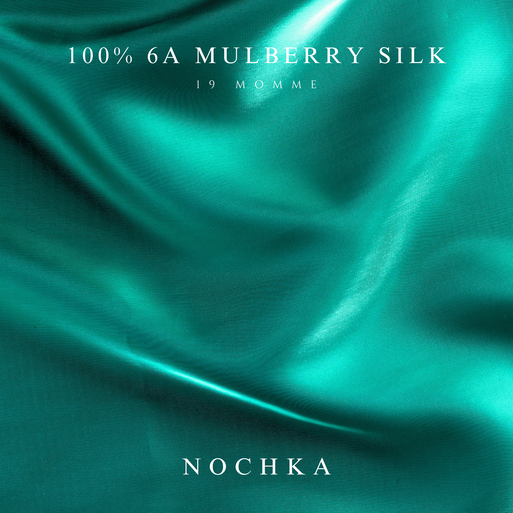 Teal Pure Silk Headband - NOCHKA
