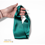 Teal Pure Silk Headband - NOCHKA

