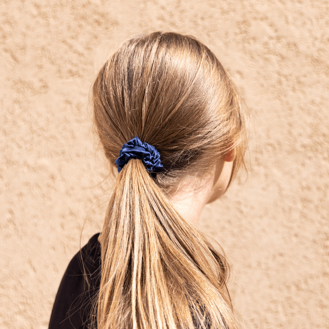 Teal Shades Ultra - Skinny Silk Scrunchies (Set of 5) - NOCHKA
