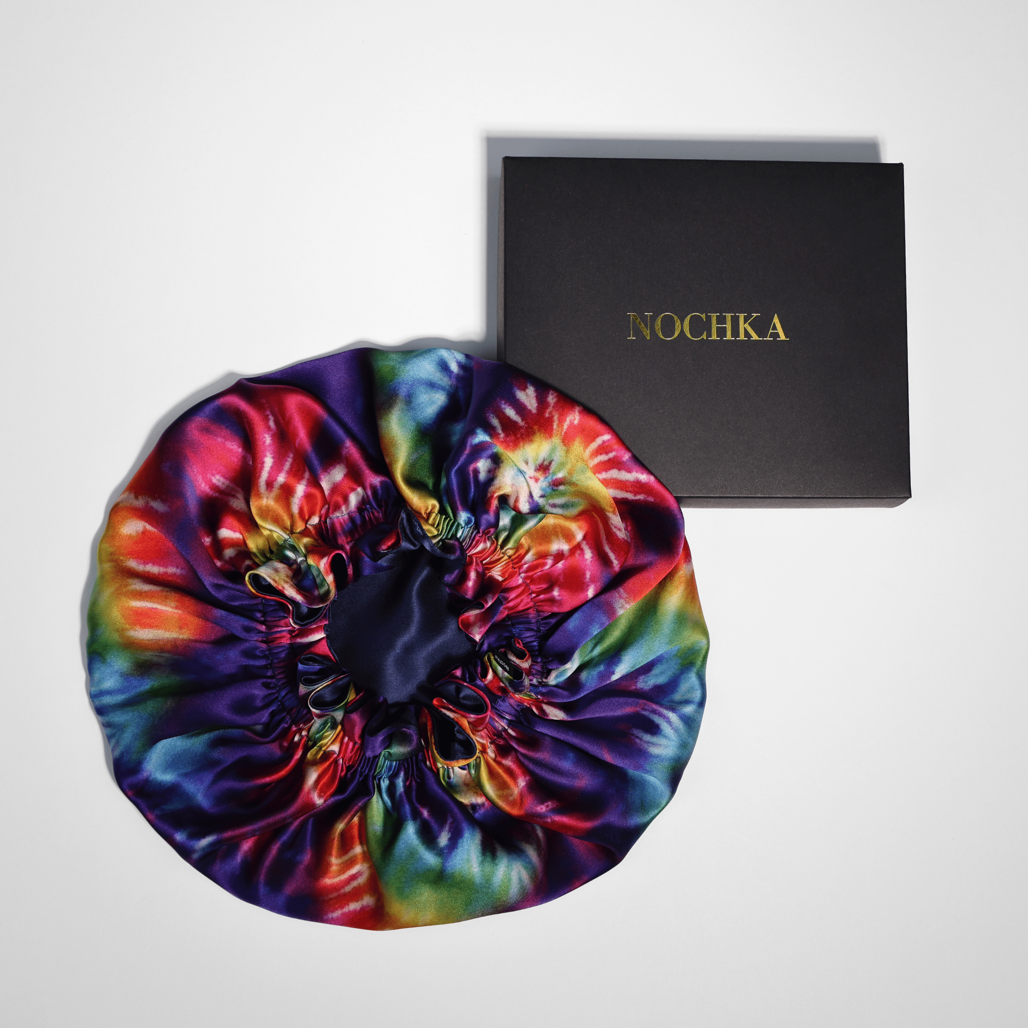 Tie Dye Pure Mulberry Silk Bonnet – Reversible & Durable - NOCHKA
