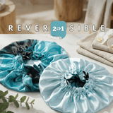 Turquoise Tie Dye Pure Mulberry Silk Bonnet – Reversible & Durable - NOCHKA
