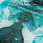 Turquoise Tie Dye Pure Mulberry Silk Bonnet – Reversible & Durable - NOCHKA
