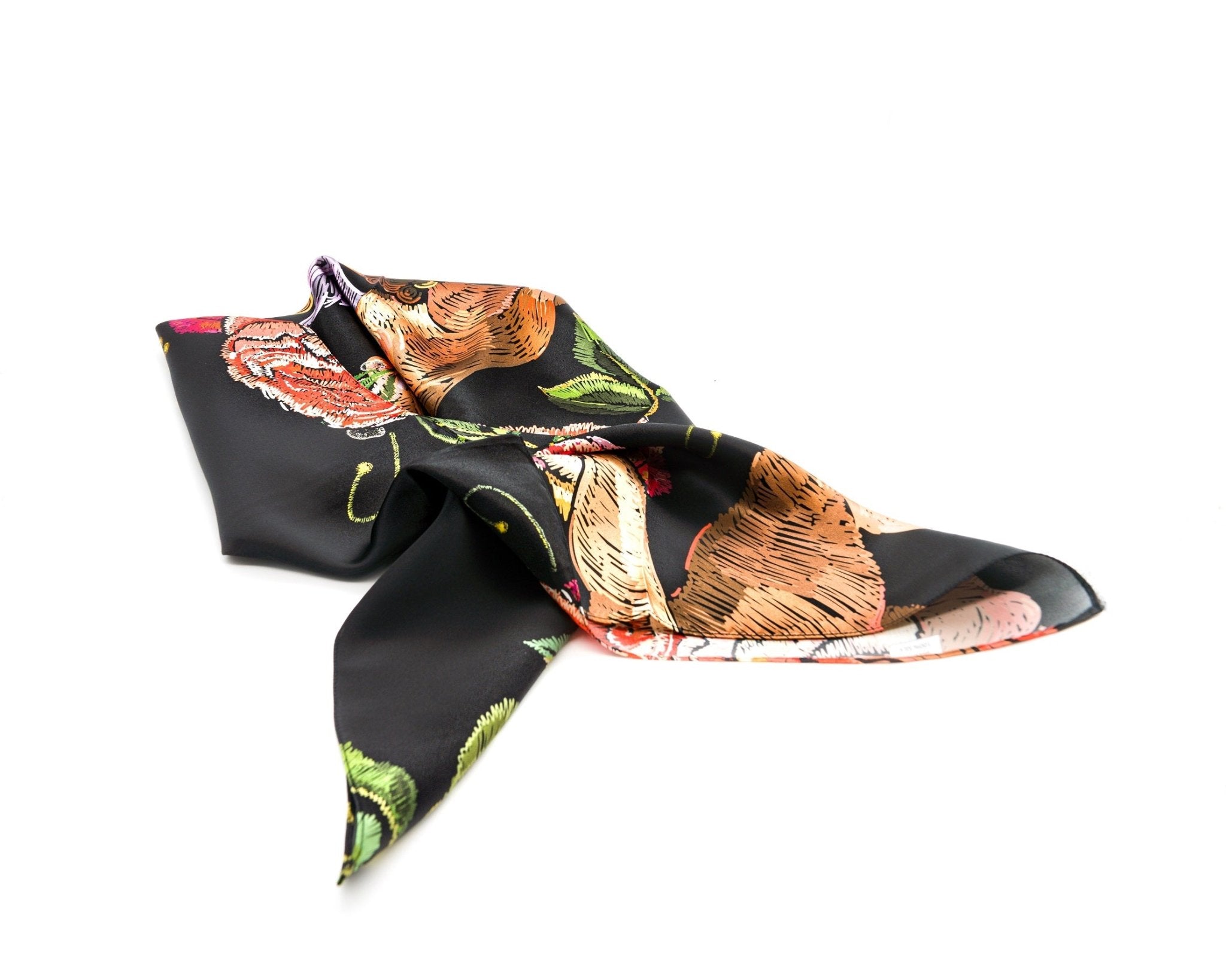 Vintage Dream Mulbery Silk Square Scarf - NOCHKA
