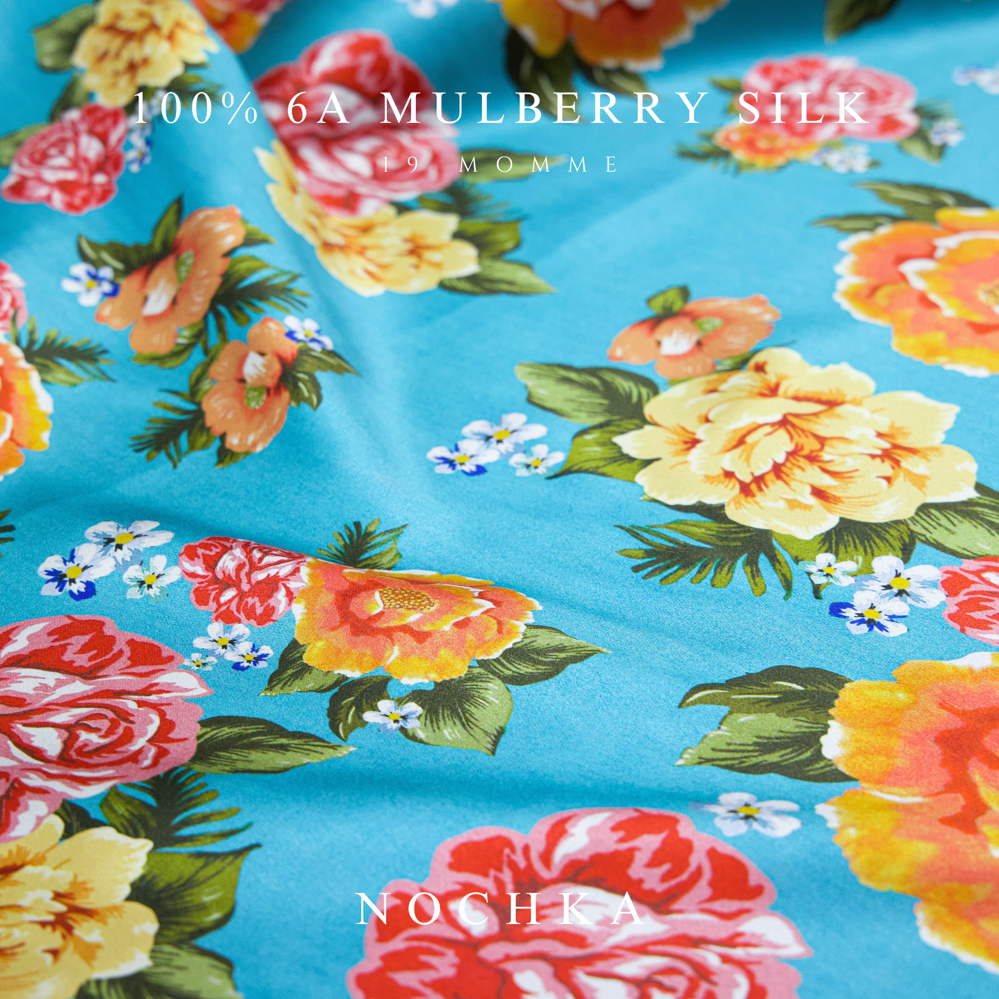 Vintage Floral Pure Silk Headband - NOCHKA
