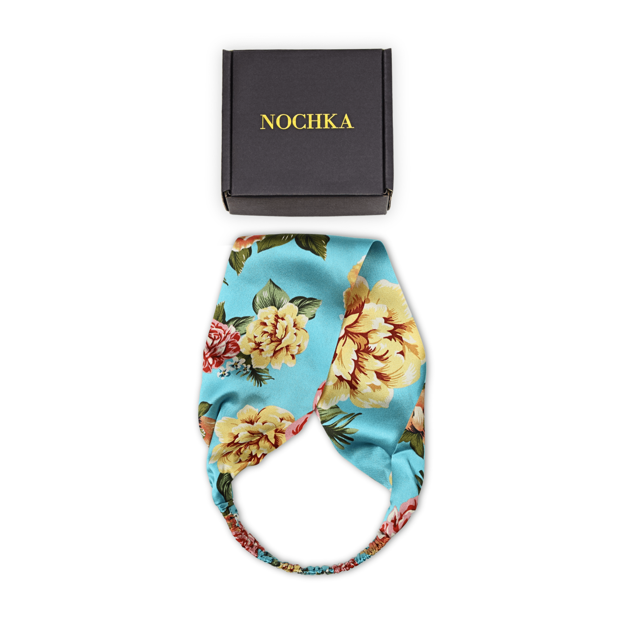 Vintage Floral Pure Silk Headband - NOCHKA
