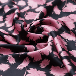 Vintage Pink Print 100% Pure Mulberry Silk Fabric 19mm 54" Width Pre - Cut Silk Fabric - NOCHKA

