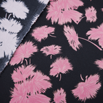 Vintage Pink Print 100% Pure Mulberry Silk Fabric 19mm 54" Width Pre - Cut Silk Fabric - NOCHKA
