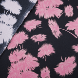 Vintage Pink Print 100% Pure Mulberry Silk Fabric 19mm 54" Width Pre - Cut Silk Fabric - NOCHKA
