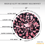 Vintage Pink Pure Mulberry Silk Bonnet – Reversible & Durable - NOCHKA
