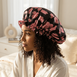 Vintage Pink Pure Mulberry Silk Bonnet – Reversible & Durable - NOCHKA
