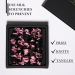 Vintage Pink Ultra - Skinny Silk Scrunchies (Set of 5) - NOCHKA
