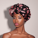 Vintage Pure Mulberry Silk Bonnet – Reversible, Adjustable Fit with Silk Ties - NOCHKA
