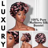 Vintage Pure Mulberry Silk Bonnet – Reversible, Adjustable Fit with Silk Ties - NOCHKA
