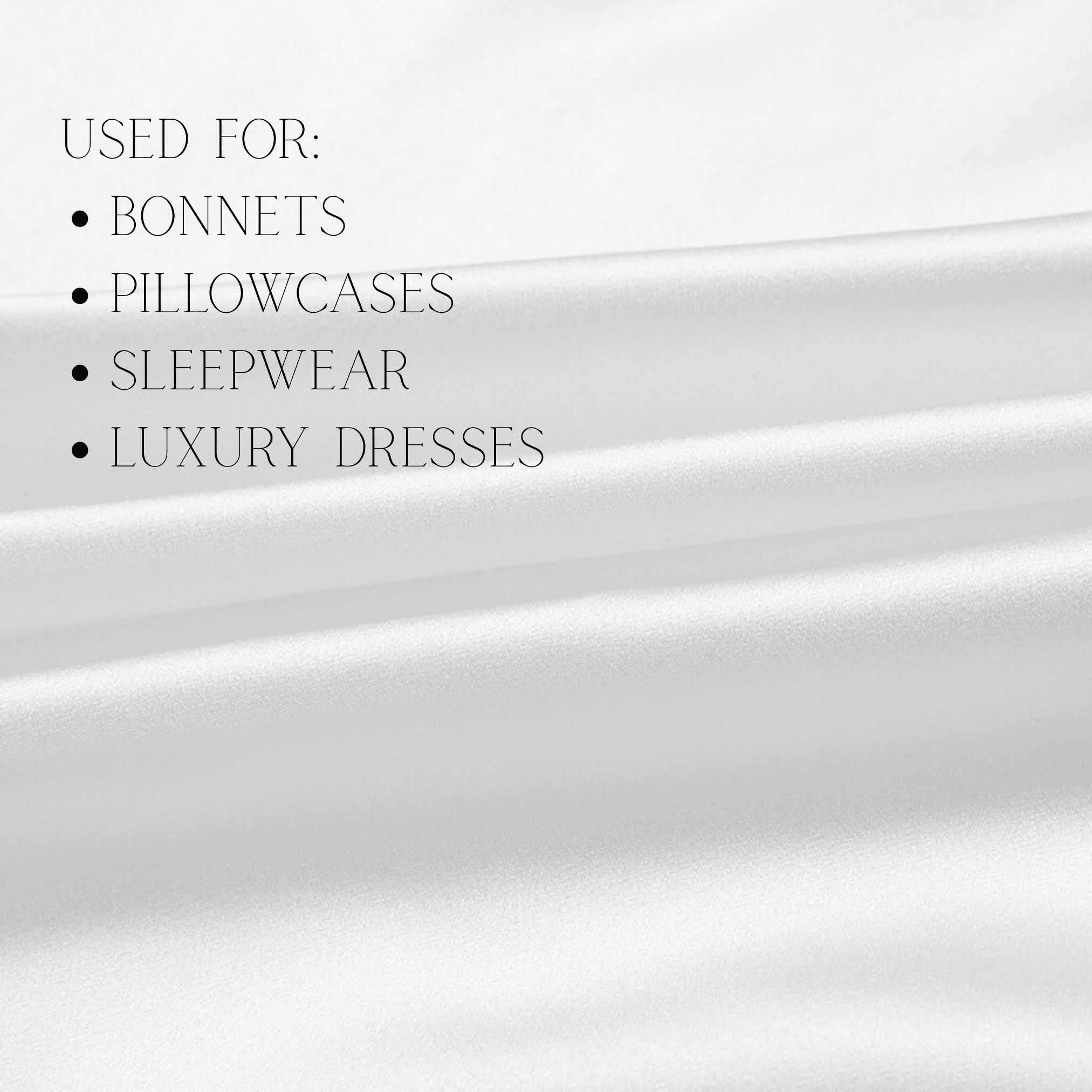 White 100% Pure Mulberry Silk Fabric 19mm Cut - to - Size Silk Fabric - NOCHKA
