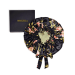 Wild Rose & Olive Reversible Bonnet with Thin Ties - NOCHKA
