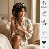 Wild Rose & Olive Reversible Bonnet with Thin Ties - NOCHKA
