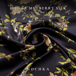 Wild Rose & Olive Reversible Bonnet with Thin Ties - NOCHKA
