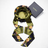 Wild Rose Pure Mulberry Silk Bonnet – Reversible, Adjustable Fit with Silk Ties - NOCHKA
