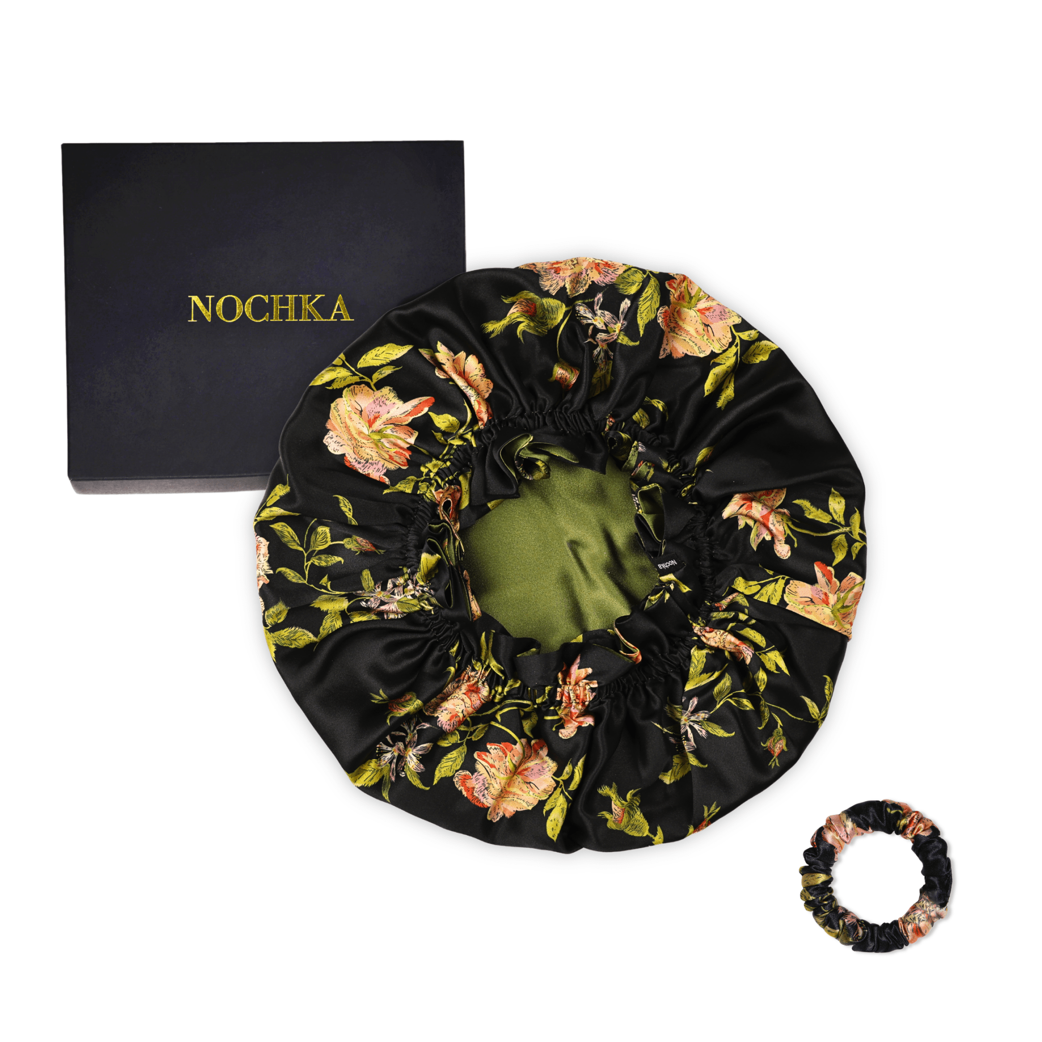 Wild Rose Pure Mulberry Silk Bonnet – Reversible & Durable - NOCHKA
