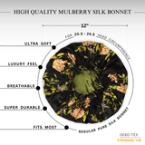 Wild Rose Pure Mulberry Silk Bonnet – Reversible & Durable - NOCHKA
