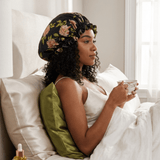 Wild Rose Pure Mulberry Silk Bonnet – Reversible & Durable - NOCHKA
