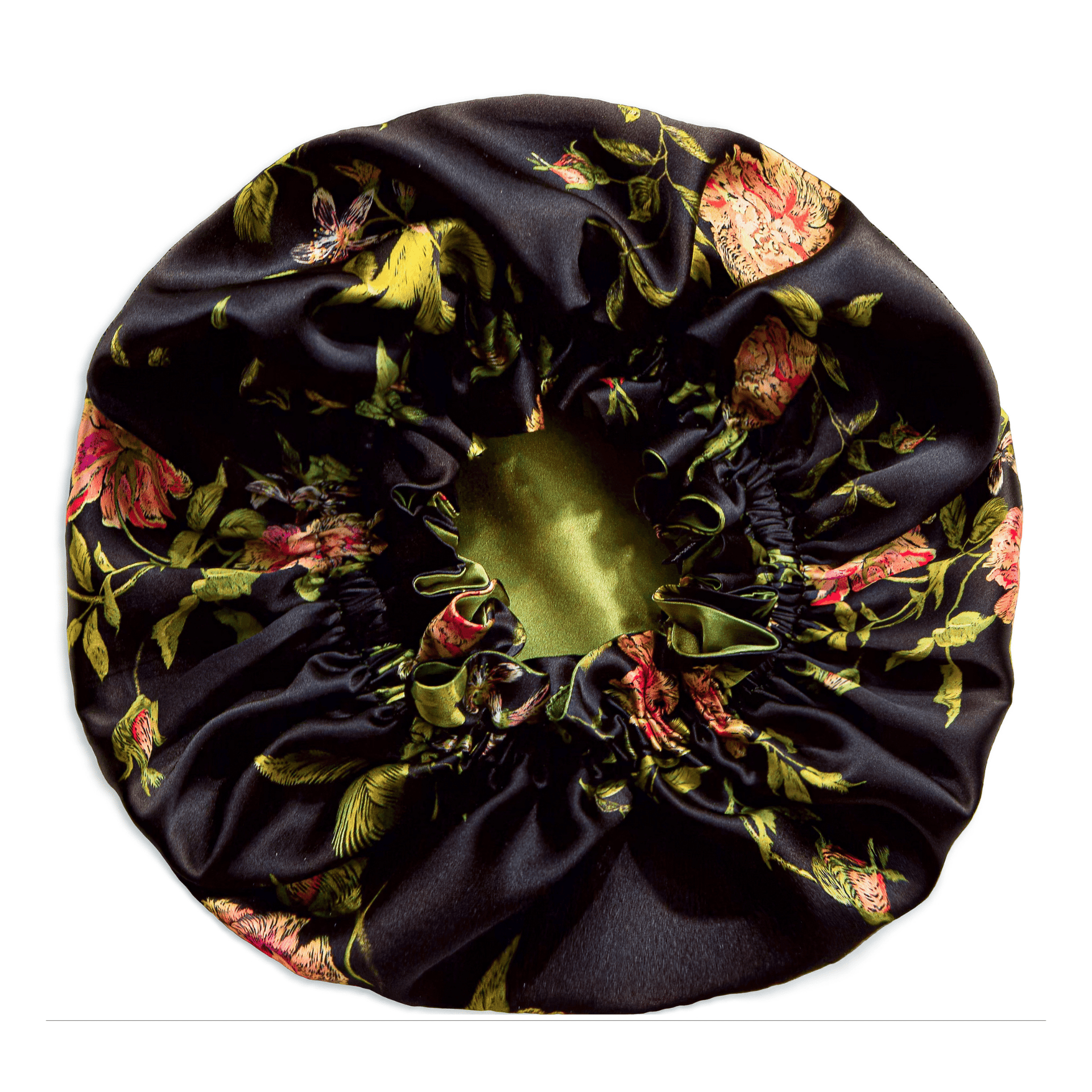 Wild Rose Pure Mulberry Silk Bonnet – Reversible & Durable