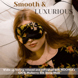 Wild Rose Pure Silk Sleep Mask - NOCHKA
