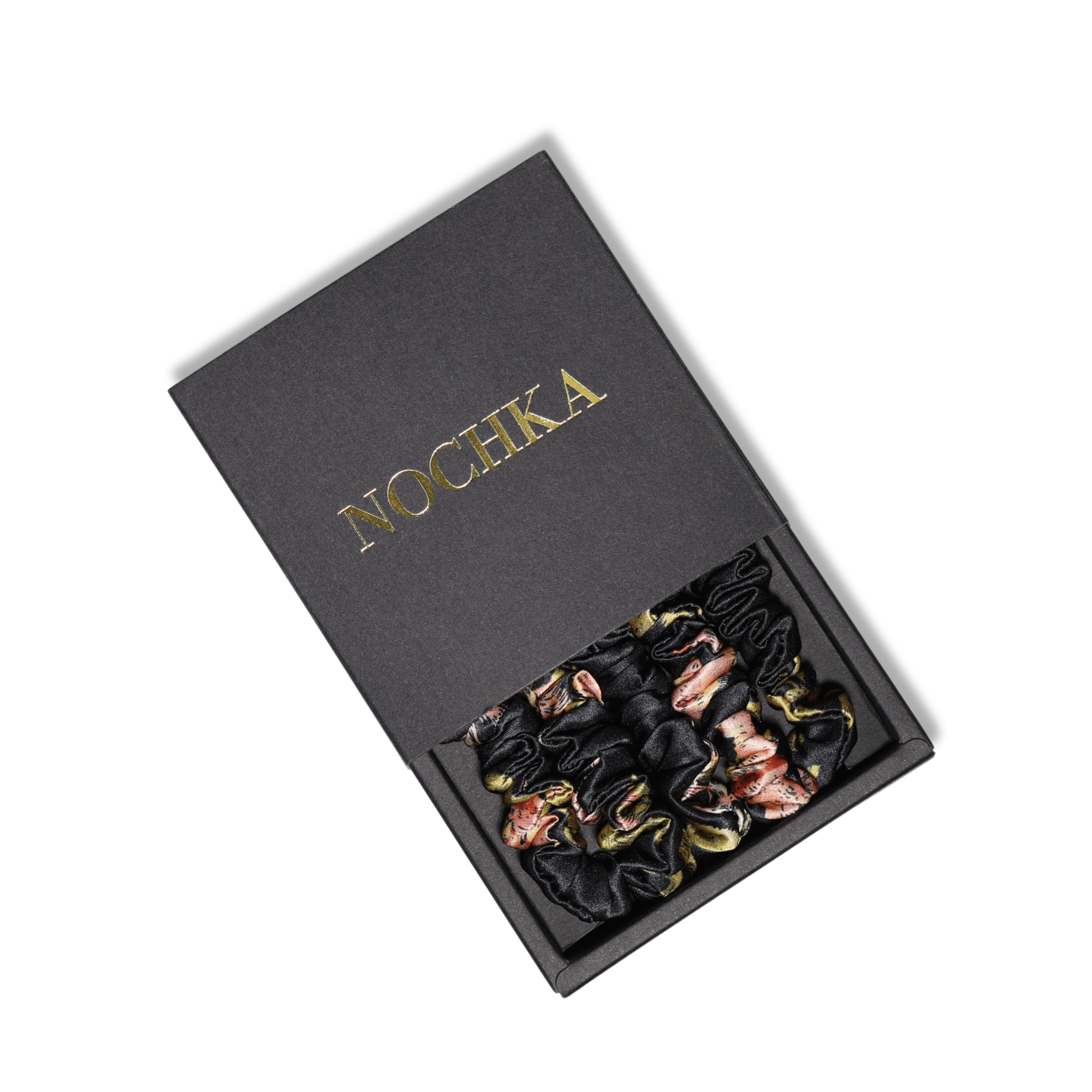 Wild Rose Ultra - Skinny Silk Scrunchies (Set of 5) - NOCHKA
