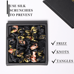 Wild Rose Ultra - Skinny Silk Scrunchies (Set of 5) - NOCHKA
